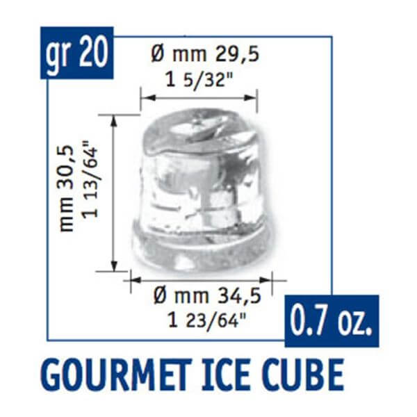 AC Gurme Buz Makinesi, Hazneli, Kapasite 24 kg/gün, W - EKOFAN Soğutma Endüstriyel Mutfak