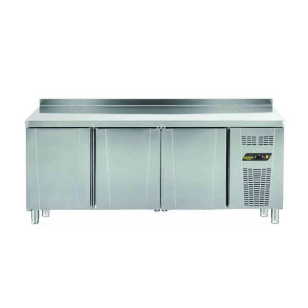 Ndustrio TPG-73 Tezgah Tip Gastronorm Buzdolabı, 3 Kapılı Paslanmaz Çelik, 1/1 GN Tepsi Kapasitesi, 532 Litre, 310W