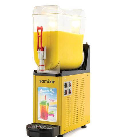 Samixir SLUSH Mono Allure 12 L Slush, Granita, Meyve Suyu Dispenseri, Sarı Renk