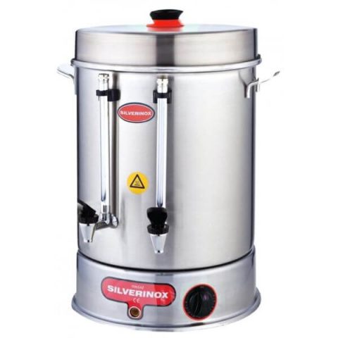 Işıkgaz Silverinox 1906 Basmalı Metal Musluklu Çay Makinesi, 120 Bardak, 12 Litre