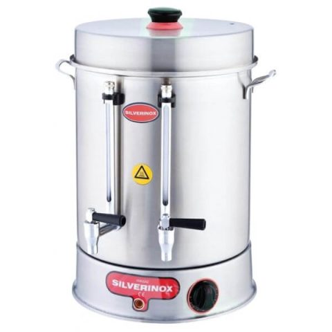 Işıkgaz Silverinox 2012 Çevirmeli Metal Musluklu Çay Makinesi, 120 Bardak, 12 Litre